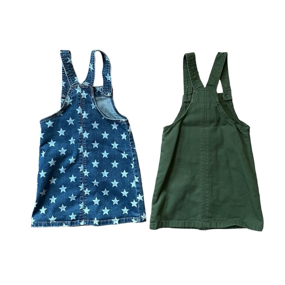 Wonder Nation Denim Overall Dress Set Size 5T - Picture 2 of 6
